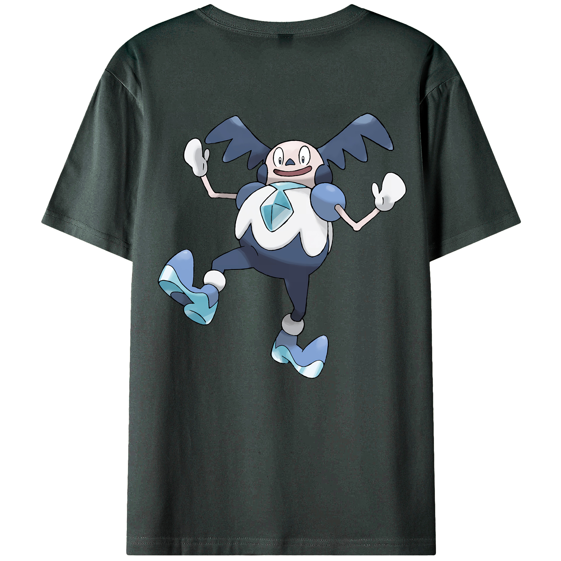 （画像用） ポケットモンスター Pokémon 綿100％ メンズ半袖Tシャツ（バックプリント） 通気性